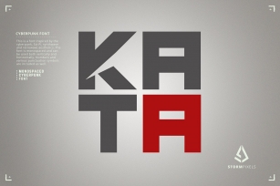 KATA Cyberpunk Retro Monospaced Font Download