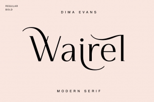 Wairel Modern Serif Family Font Download