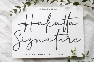 Hakatta Signature Font Download