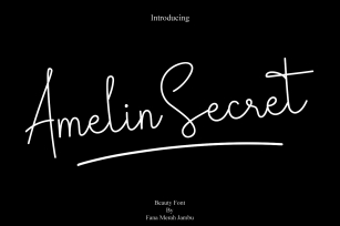 Amelin Secret Font Download