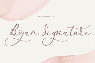 Bojan Signature Font Download