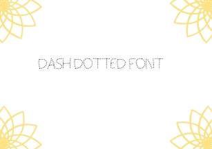 Dash Dotted Font Download