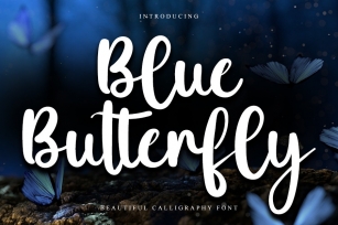 Blue Butterfly Font Download