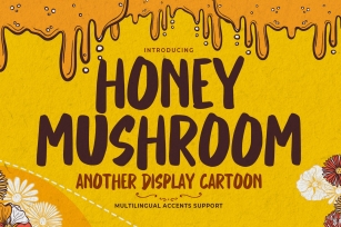Honey Mushroom -Display Cartoon Font Download