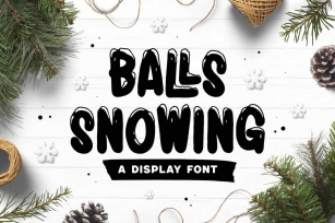 Balls Snowing Font Download