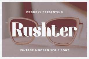 Rushter Font Font Download