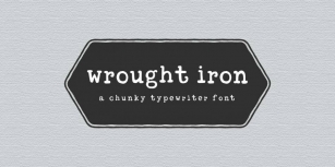 wrought iron Font Download
