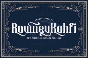 Rowney Kahfi - Victorian Style Font Font Download