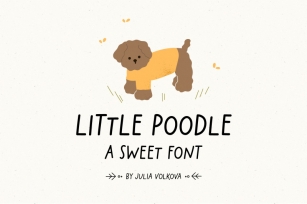 Little poodle | Sweet font Font Download