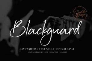 Blackgurad Signature Font Download