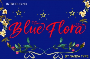 Blue Flora Font Download