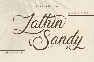 Lathin Sandy Font Download