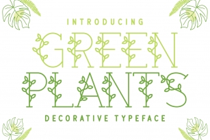 Green Plants Font Download