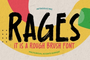 Rages - It's A Rough Brush Font Font Download