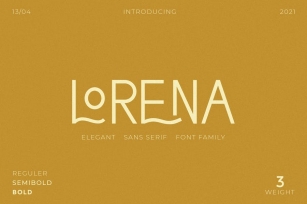 Lorena Sans - Simple Elegant Typeface Font Download