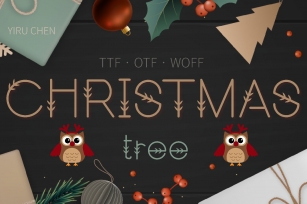 ChristmasTree Modern Sans Serif Font Download