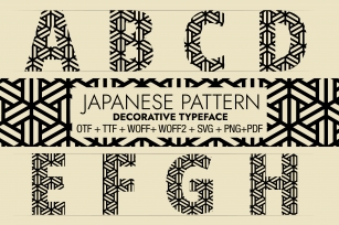 Japanese Pattern Font Download