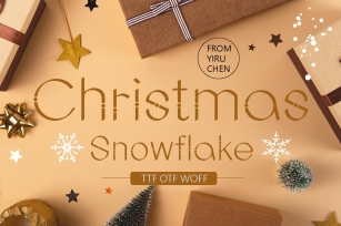 Christmas Snowflake Sans Serif Font Download