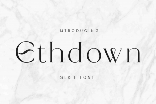 Ethdown Wedding Typeface Font Download