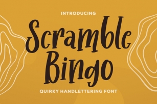 Scramble Bingo Font Download