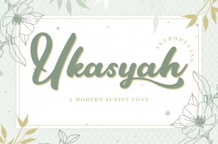 Ukasyah a modern script Font Download