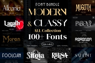 Font Bundle Modern  Classy Font Download