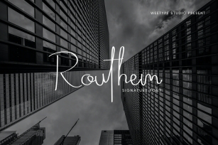 Routhem Font Download