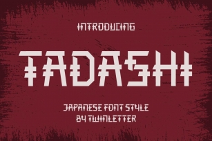 TADASHI Faux Japanese Font Download