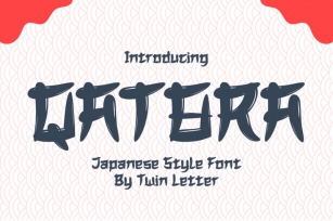 QATORA Faux Japanese Font Font Download
