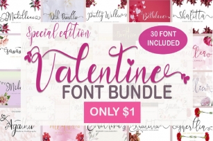 Special Edition Valentine Font Bundle Font Download