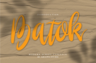 Batok Script Font Download