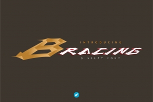 BRACING Headline Racing font Font Download