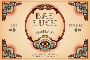 Bad Luck Display Font Download