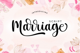 Marriage Script - Handwritten Script Font Font Download