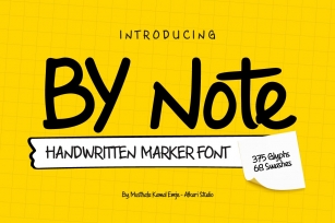 By Note Font Download