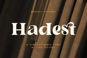 Hadest - A Vintage Serif Font Font Download