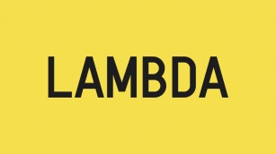 Lambda Font Download
