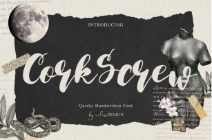 CorkScrw - Quirky Handwritten Font Font Download