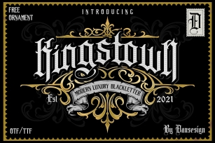 kingstown Blackletter Font Download