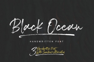 Black Ocean Brush Font Download