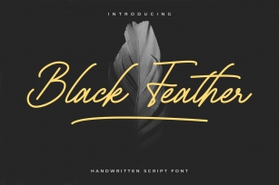 Black Feather Script Font Download