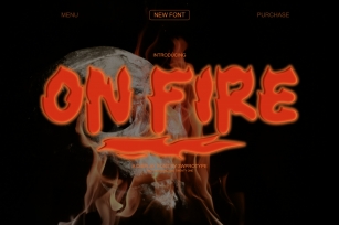 On Fire Font Download
