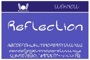 Reflection Font Download