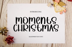 Moments Christmas Font Download