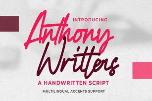 Anthony Writters Font Download