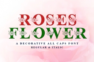 Roses Flower Font Download