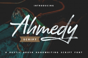 Ahmedy | Rustic Brush Handwriting Script Font Download