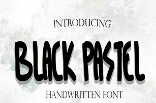 black pastel Font Download
