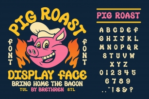 Pig Roast Display Font Download