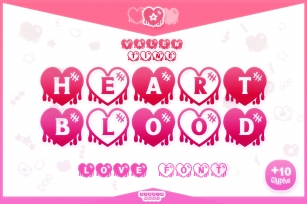 Heart Blood Font Download